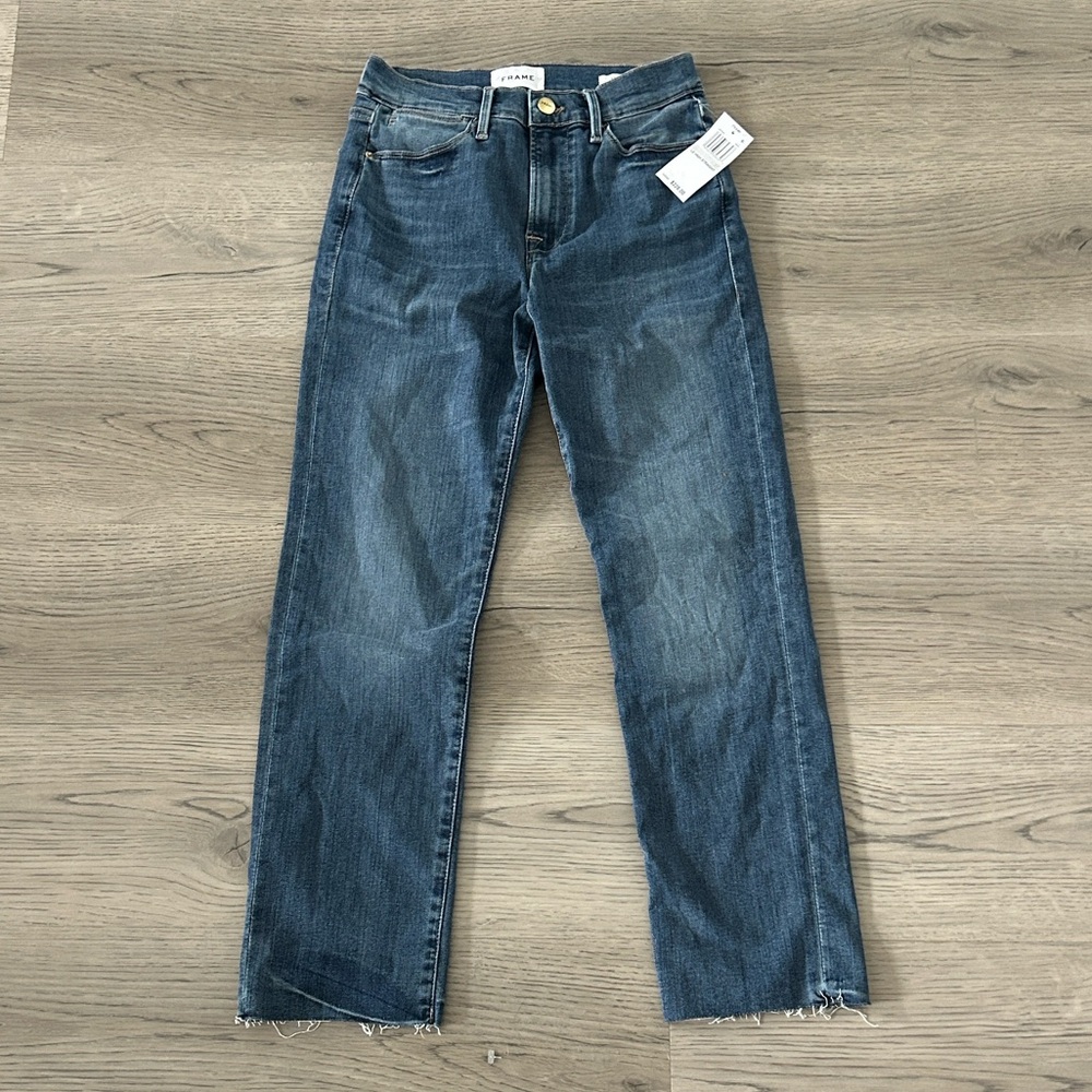 Frame Denim Le High Straight Light Blue Jeans Size 27